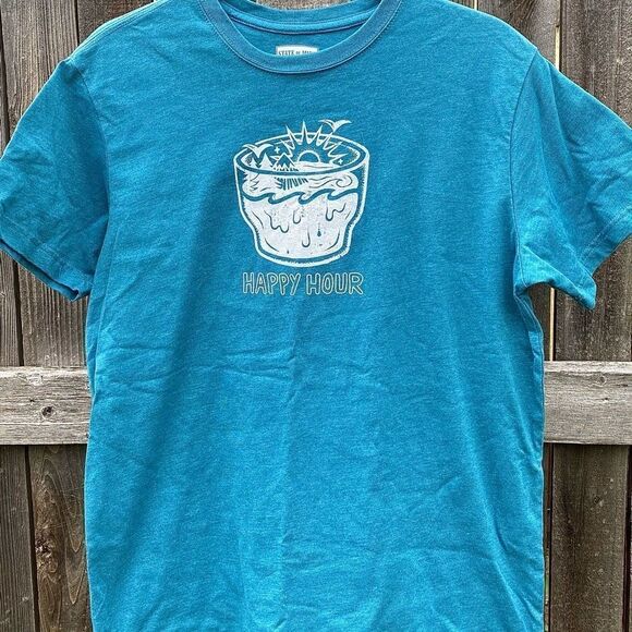 Nature State of Mine Happy Hour T shirt- Medium - Picture 2 of 3